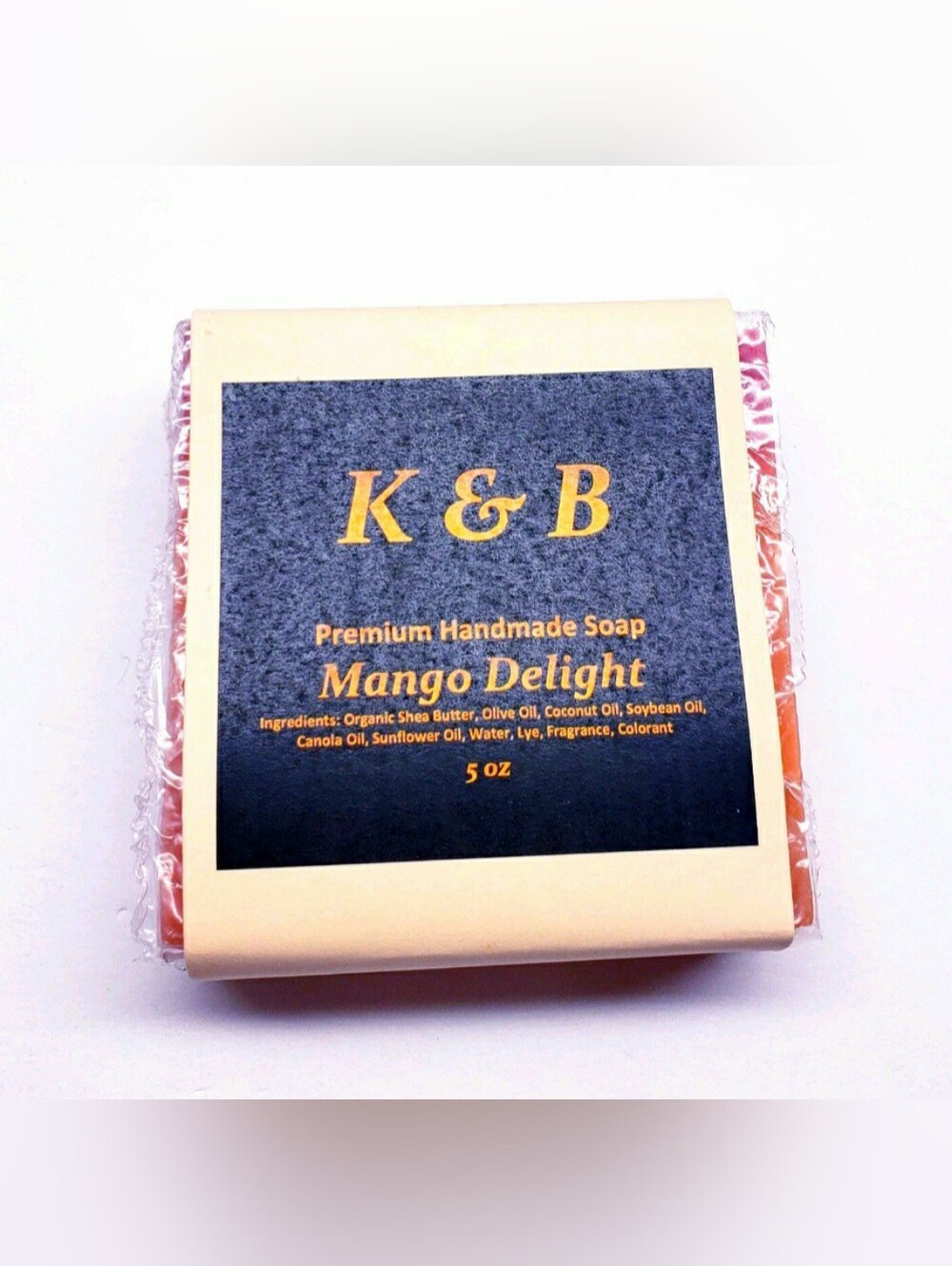 MANGO DELIGHT Premium Handmade Natural Body Bar Soap, 5 oz (3 Pcs) - Picture 3 of 6